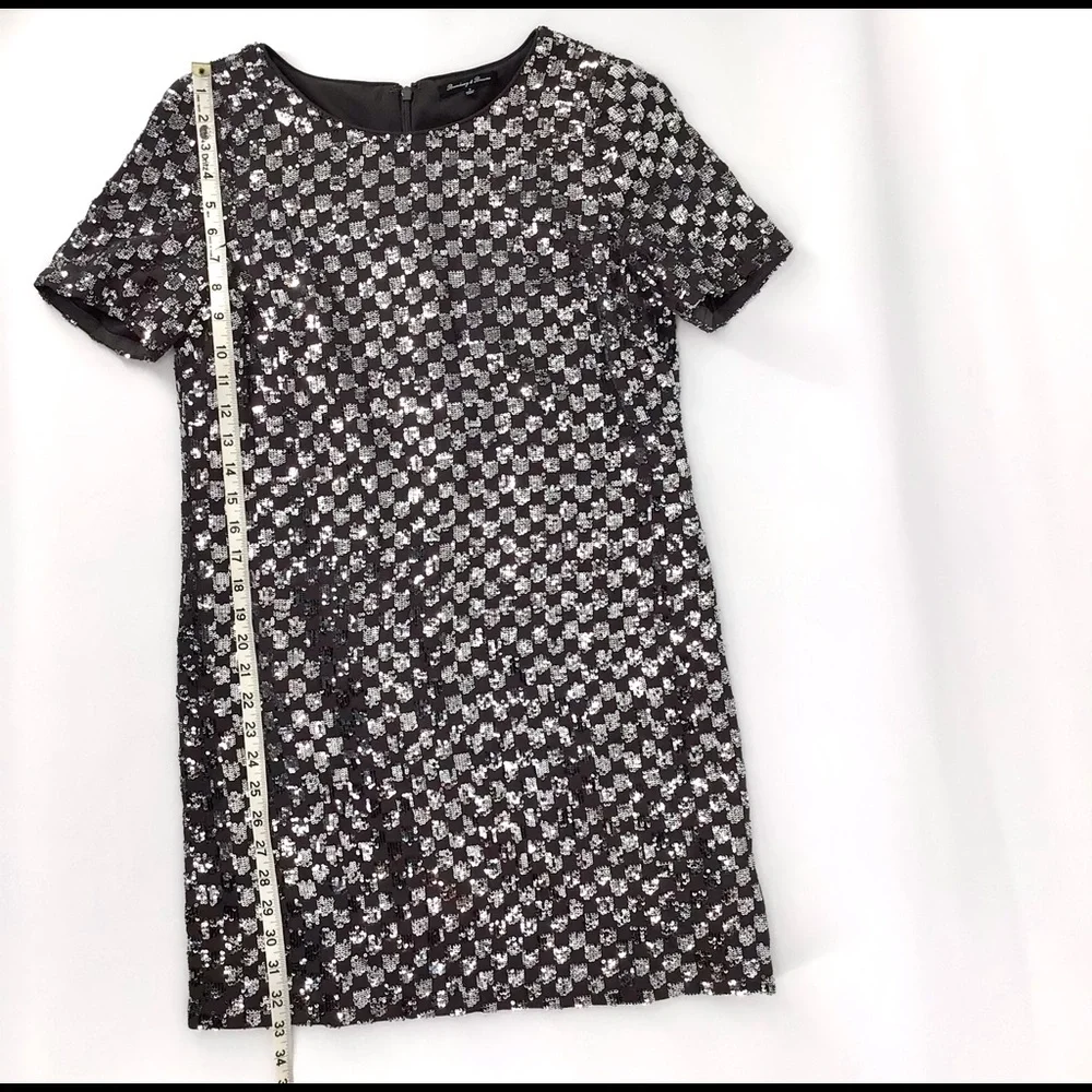 Broadway & Broome Gray Sequin Night Out Dress S - Picture 5 of 14